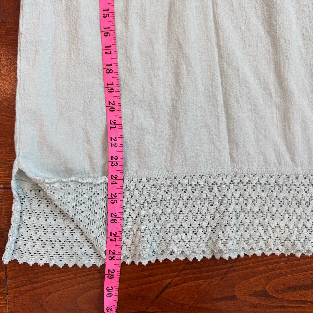 Soft Surroundings Womens Aqua Tunic Boho Size XS Embroidery and detailed trim. - Picture 9 of 11